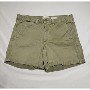 Chino By Anthropologie Relaxed Fit Shorts Khaki/Green Women's Size 28